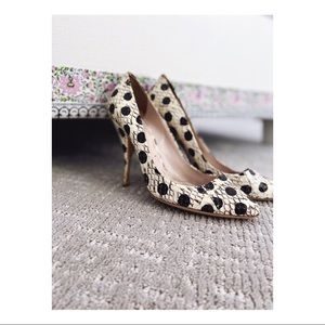 Miu Miu snake polka dot shoes. Size 38.5.